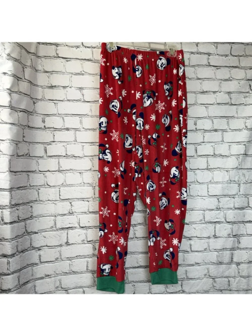 Disney Mickey Mouse 2 Piece Pajama Set Women Sz 2X Soft Christmas Holiday PJs - Picture 5 of 16